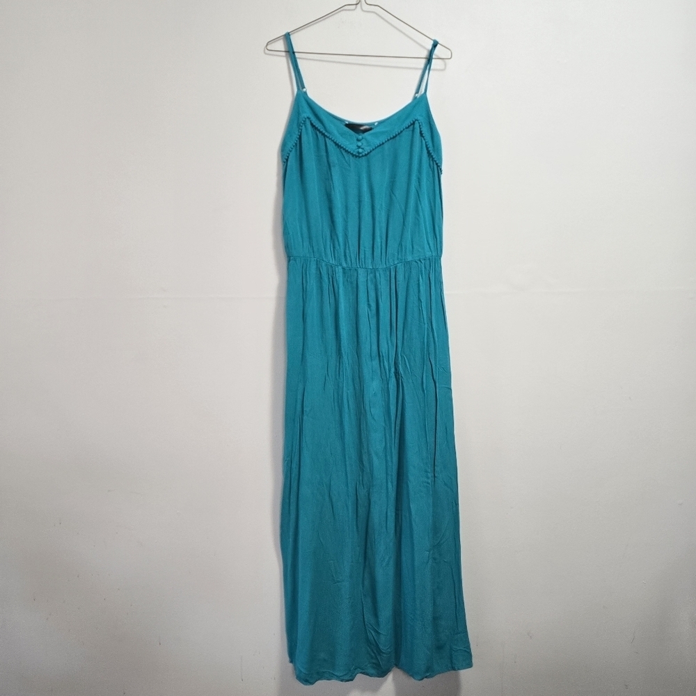 Casuals and Jeans Elegant Teal Maxi Dress Size L